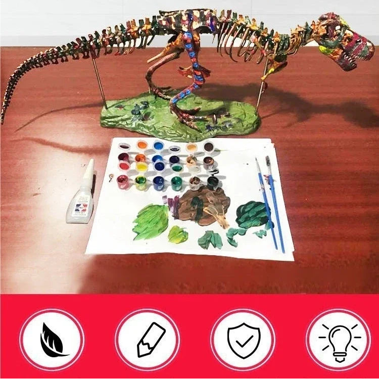 Tyrannosaurus Rex Skeleton Fossil Model 1:200